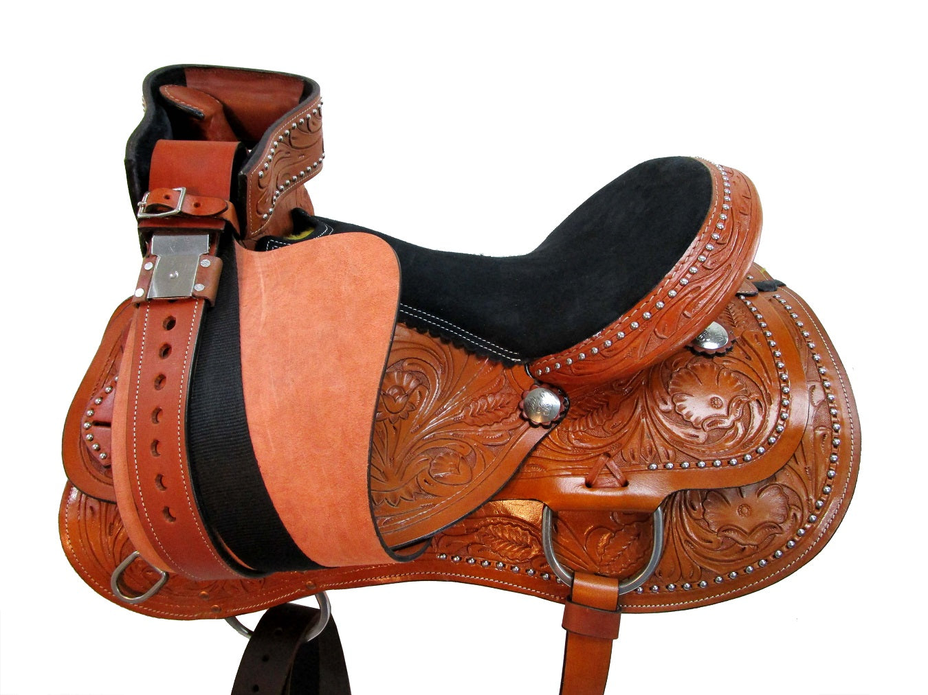 15 16 17 18 Barrel Racing Trail Pleasure Leather Horse Western Saddle