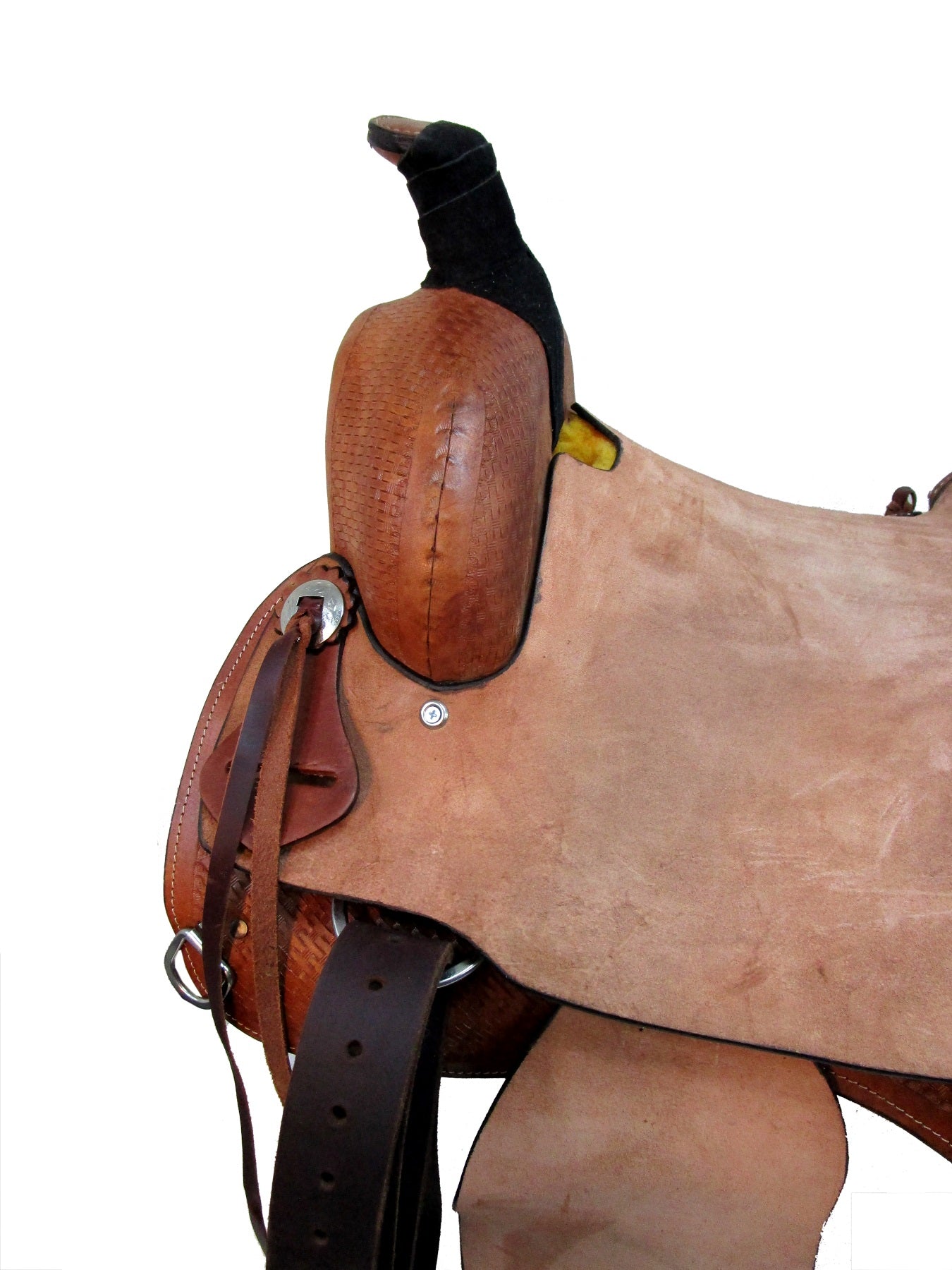 Western Trail Saddle Rough Out Hard Seat Horse Pleasure 15 16 17 18