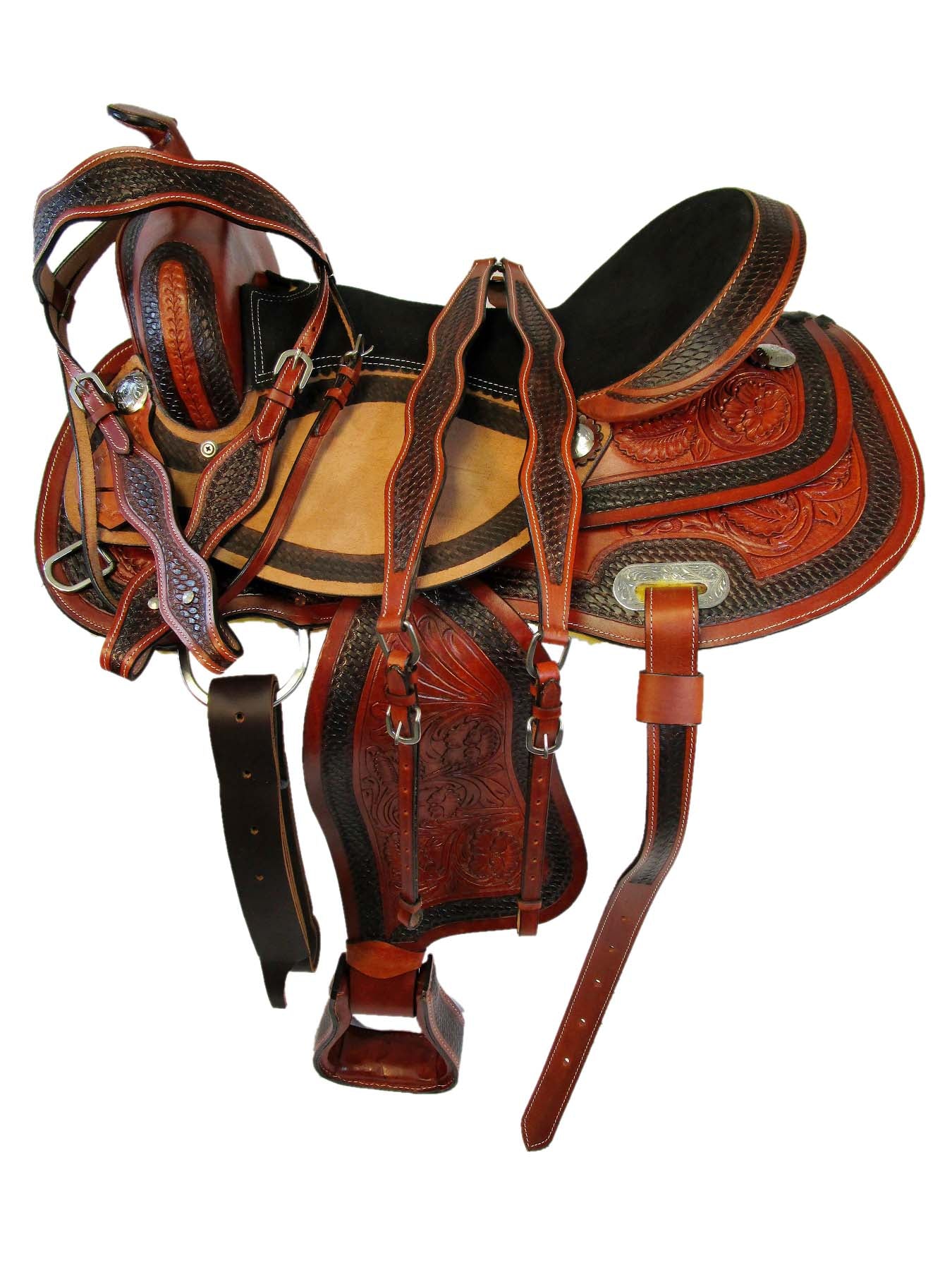 Resistance Adult Western Horse Barrel Saddle For France