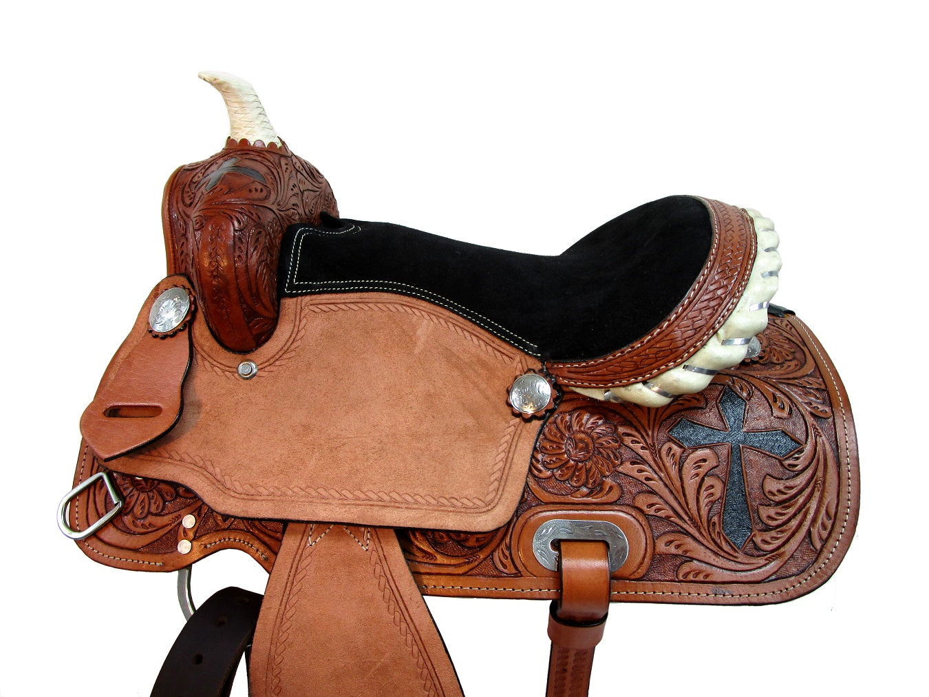 Western Kids Saddle Barrel Racing Pleasure Trail Leather Tack 13 12 10
