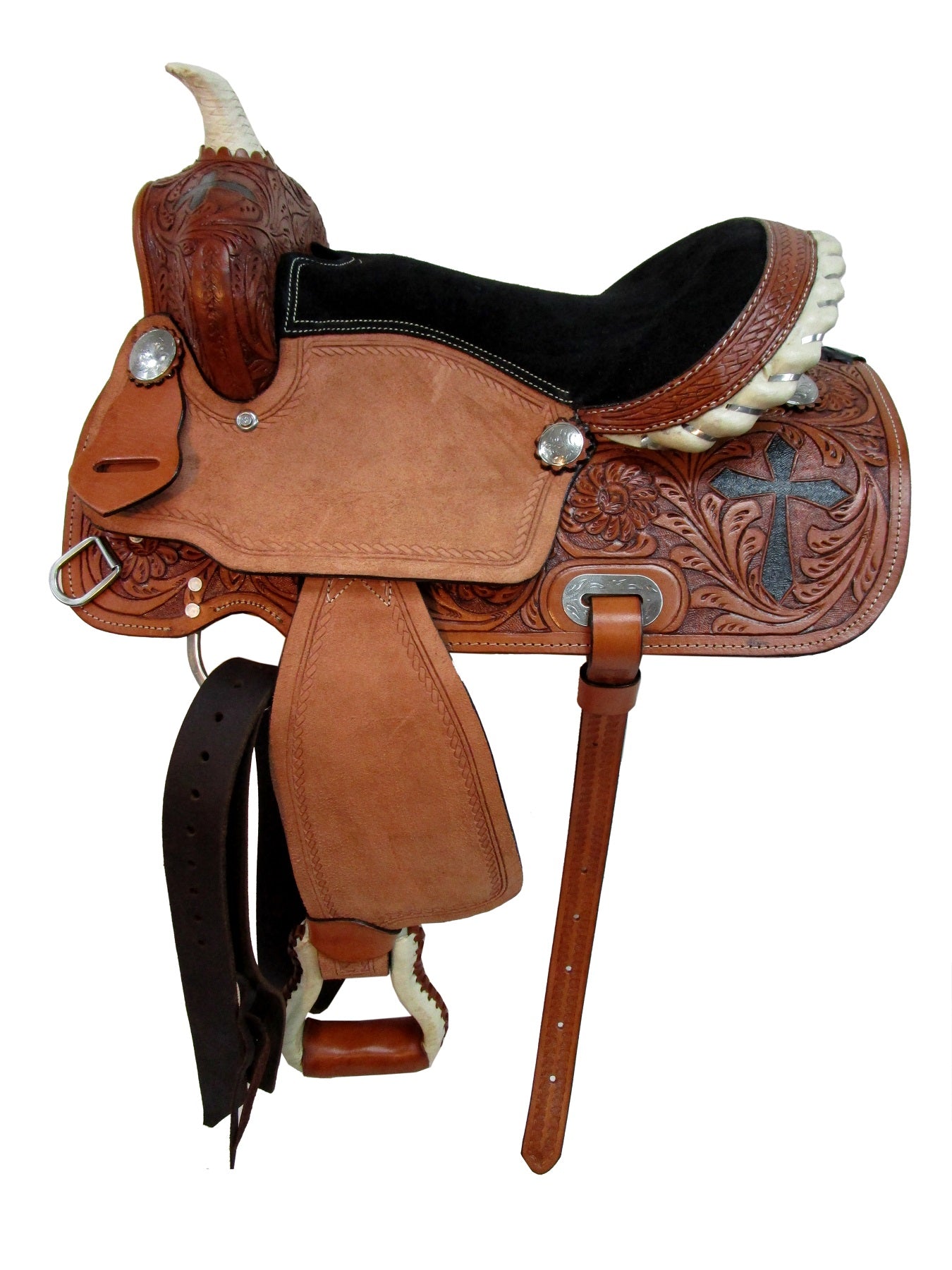 Western Kids Saddle Barrel Racing Pleasure Trail Leather Tack 13 12 10