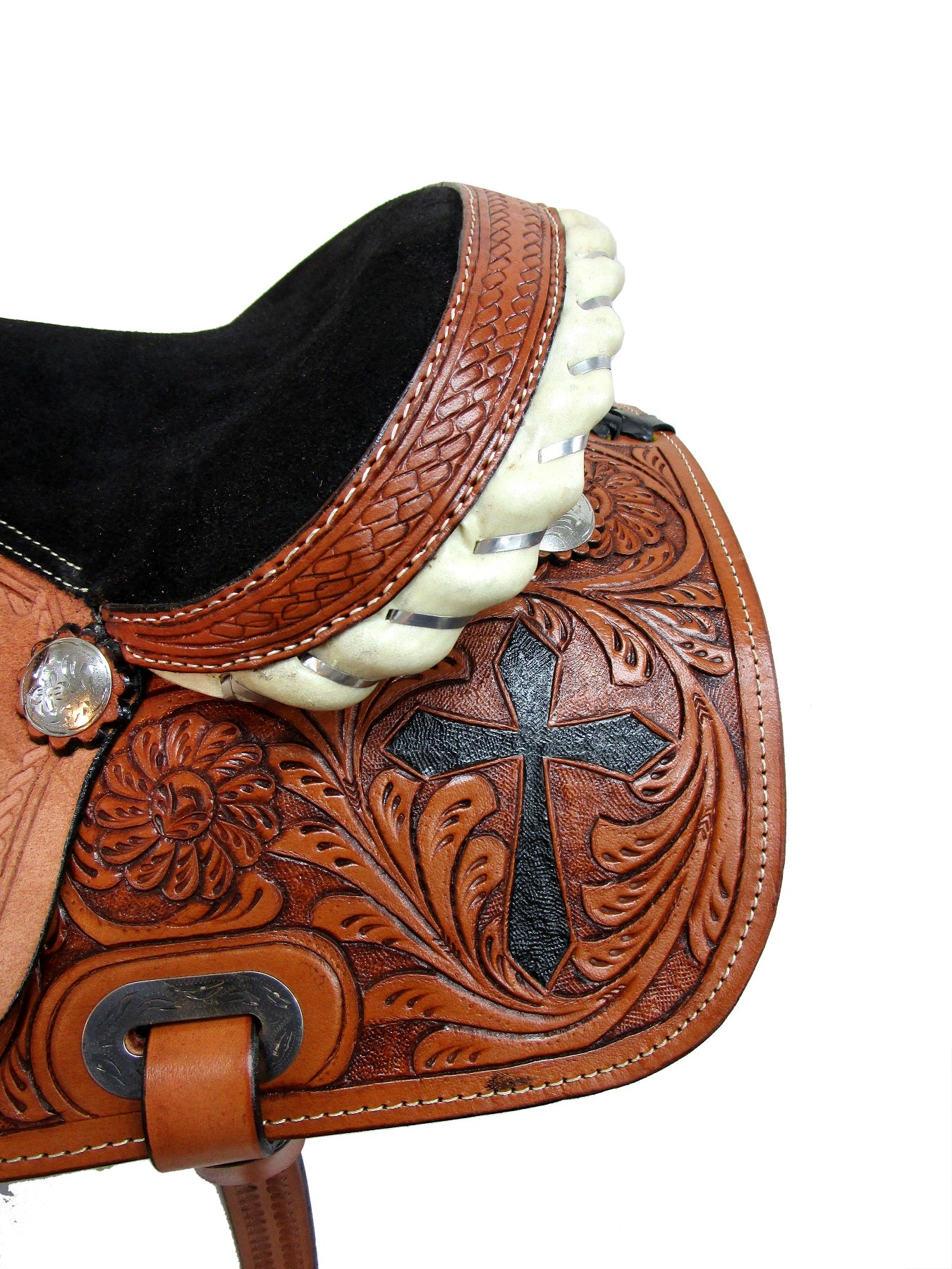 Western Kids Saddle Barrel Racing Pleasure Trail Leather Tack 13 12 10