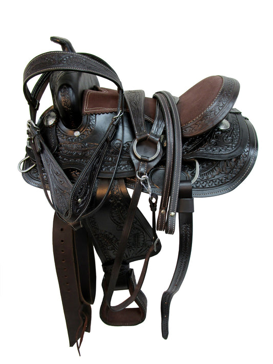 Kids Rodeo Show Western Saddle 10 12 13 14 Barrel Racing Youth Pleasure Trail