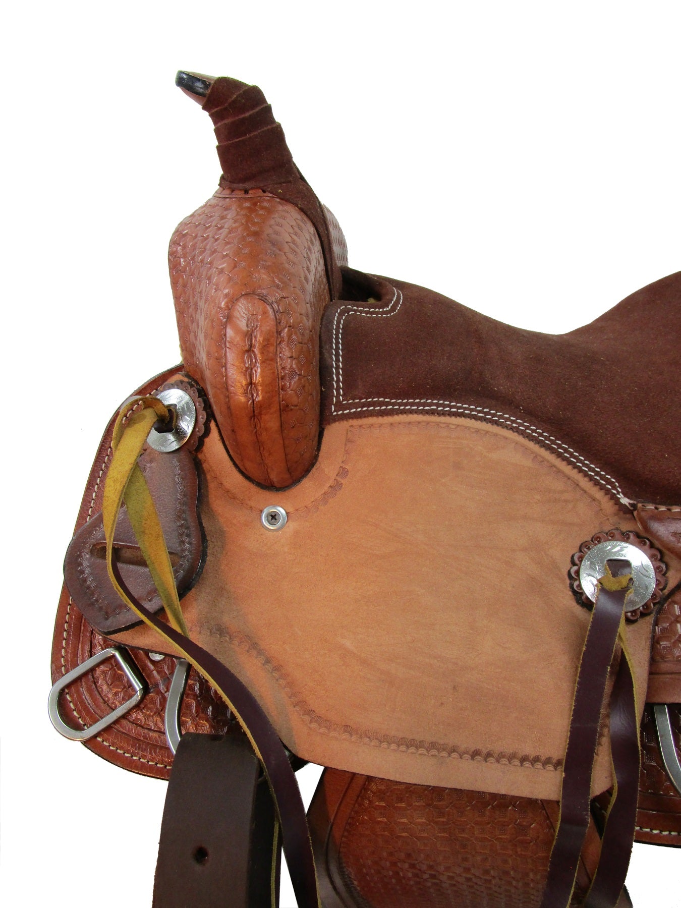 Kids Western Roping Saddle Trail Youth Child Leather Tack Set 12 13