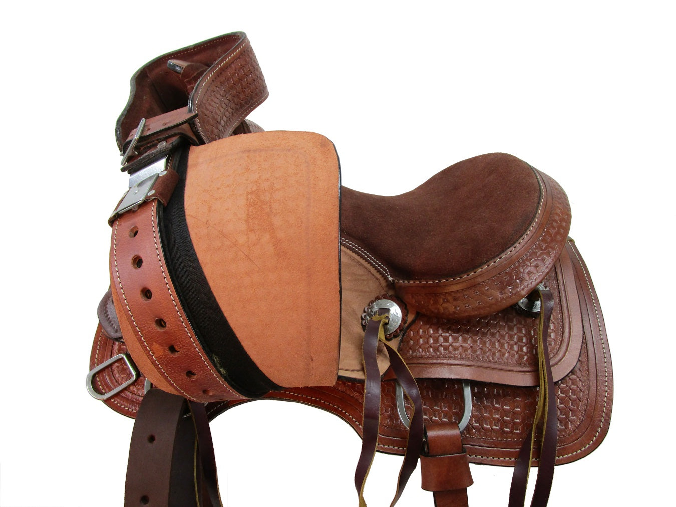 Kids Western Roping Saddle Trail Youth Child Leather Tack Set 12 13