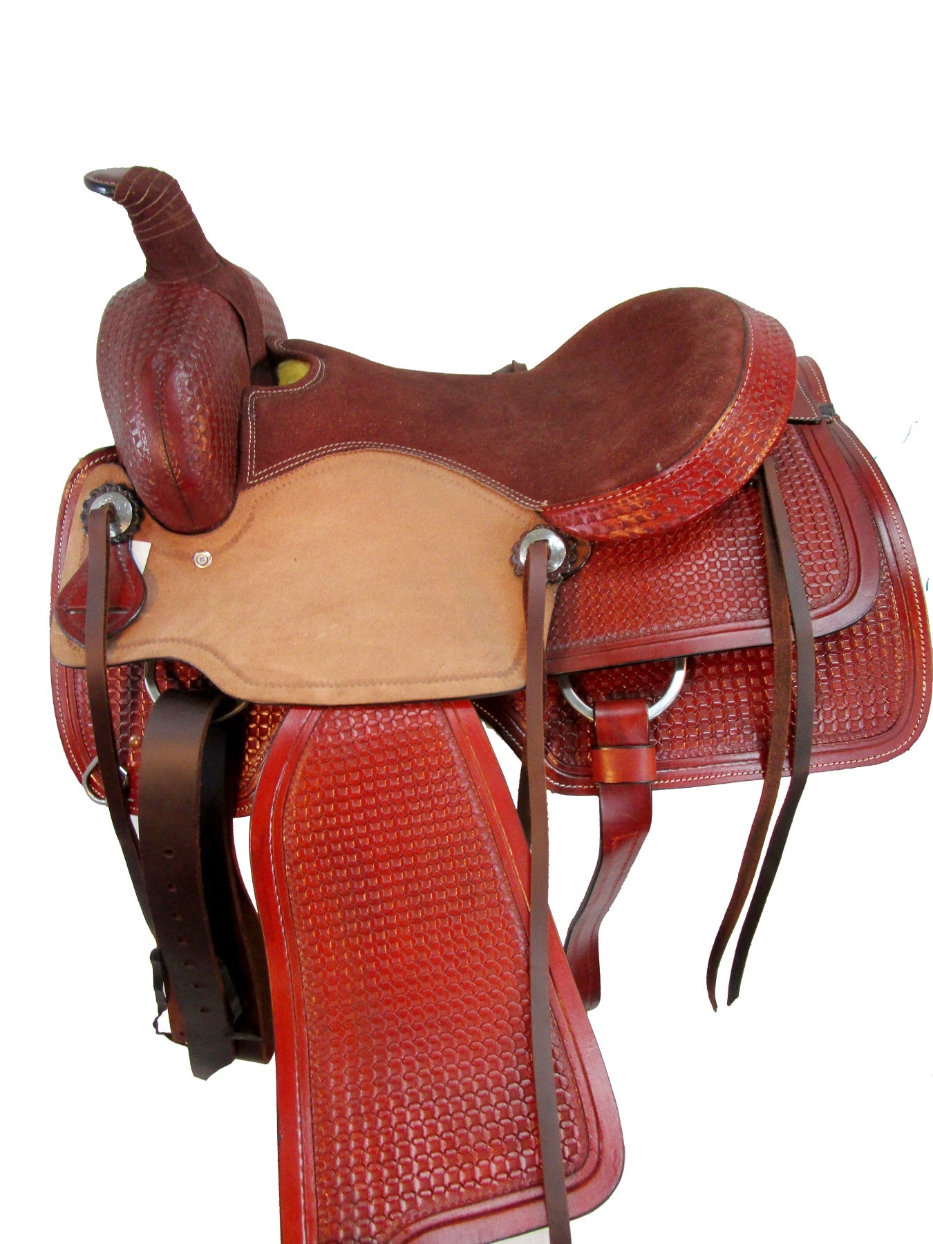 15 16 17 Western Team Roping Saddle Rodeo Trail Pleasure Work Ranch