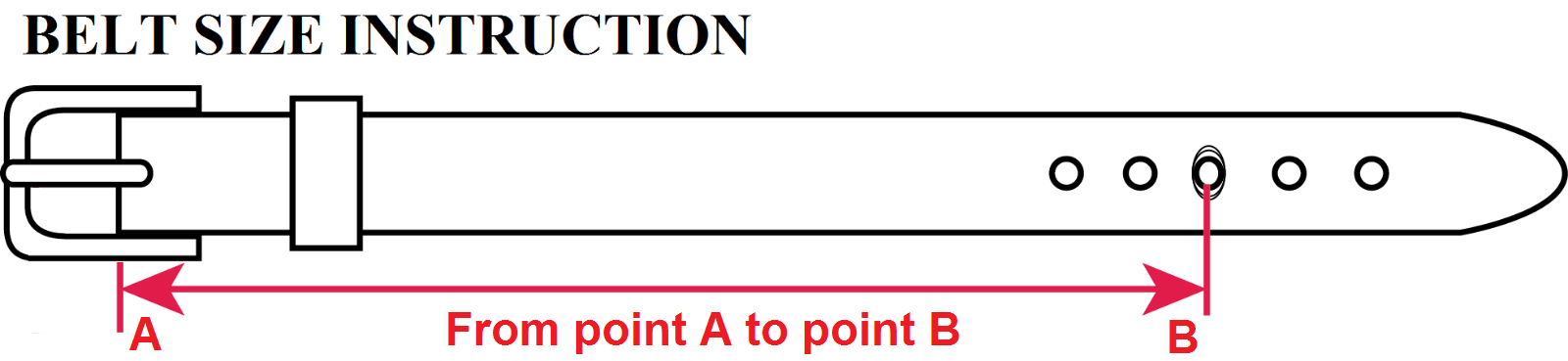 leather belt size guide chart