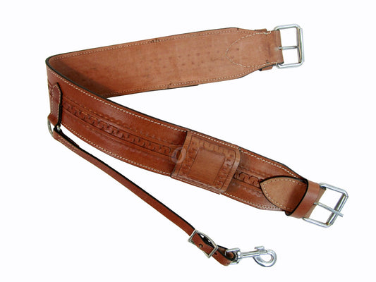 Cincha trasera de cuero con herramientas manuales Cinch trasera Trail Western Horse Cincha