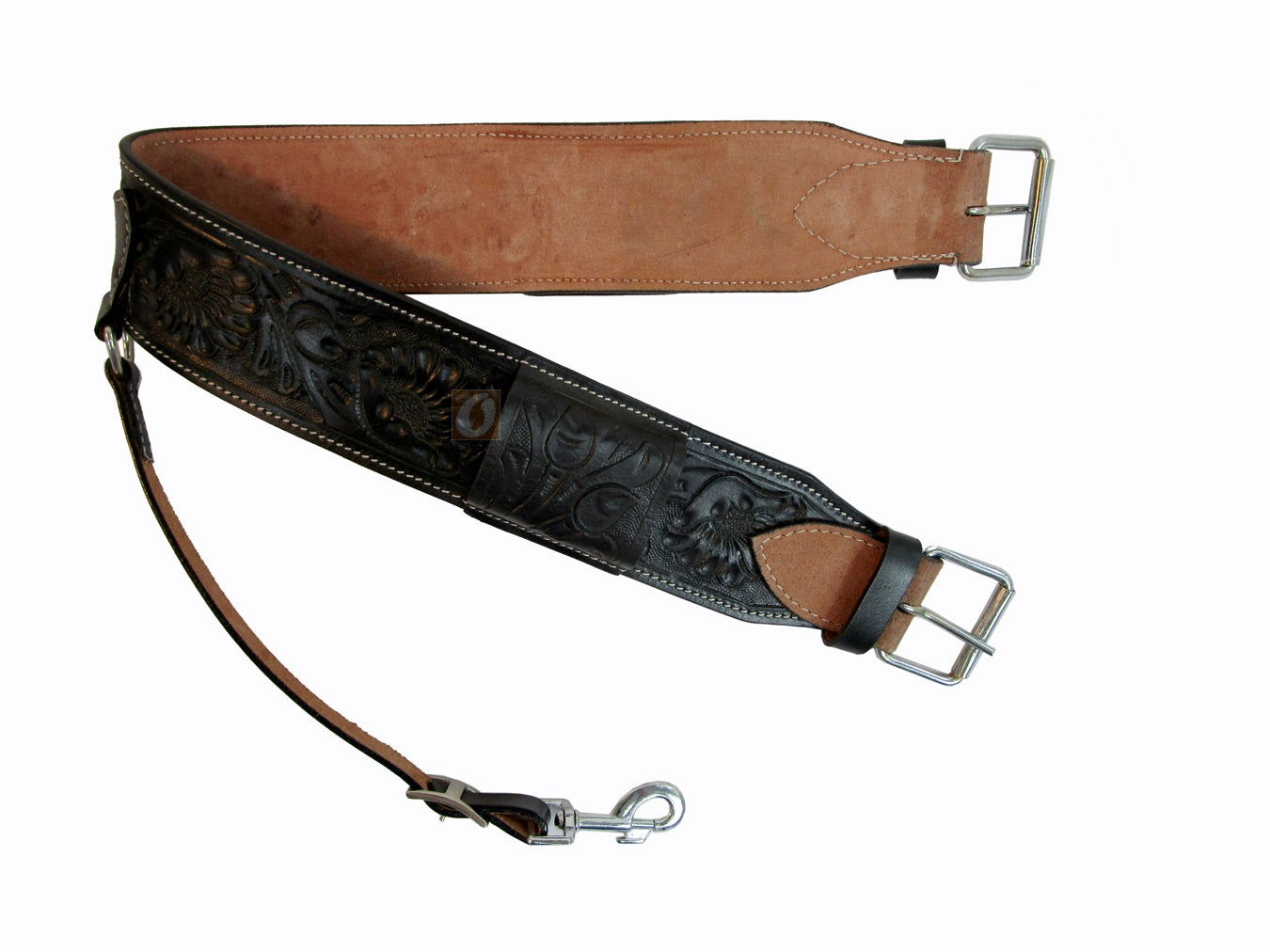 Roping Saddle Rear Cinch Back Girth Barrel Western Horse Pleasure Leder Tack Set