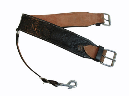 Roping Saddle Rear Cinch Back Girth Barrel Western Horse Pleasure Leder Tack Set