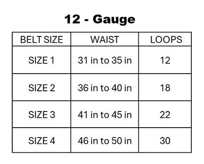 Leather Cartridge Belt for 12 Gauge | Shooting & Hunting Ammo Belts