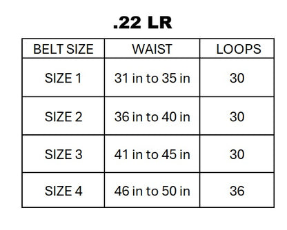 Leather Ammo Belt for 22 LR Cartridges | Shooting & Hunting Belts