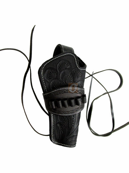 Single Action Holster Double Action Six Shooter Leather Western Cover - RIGHT HAND