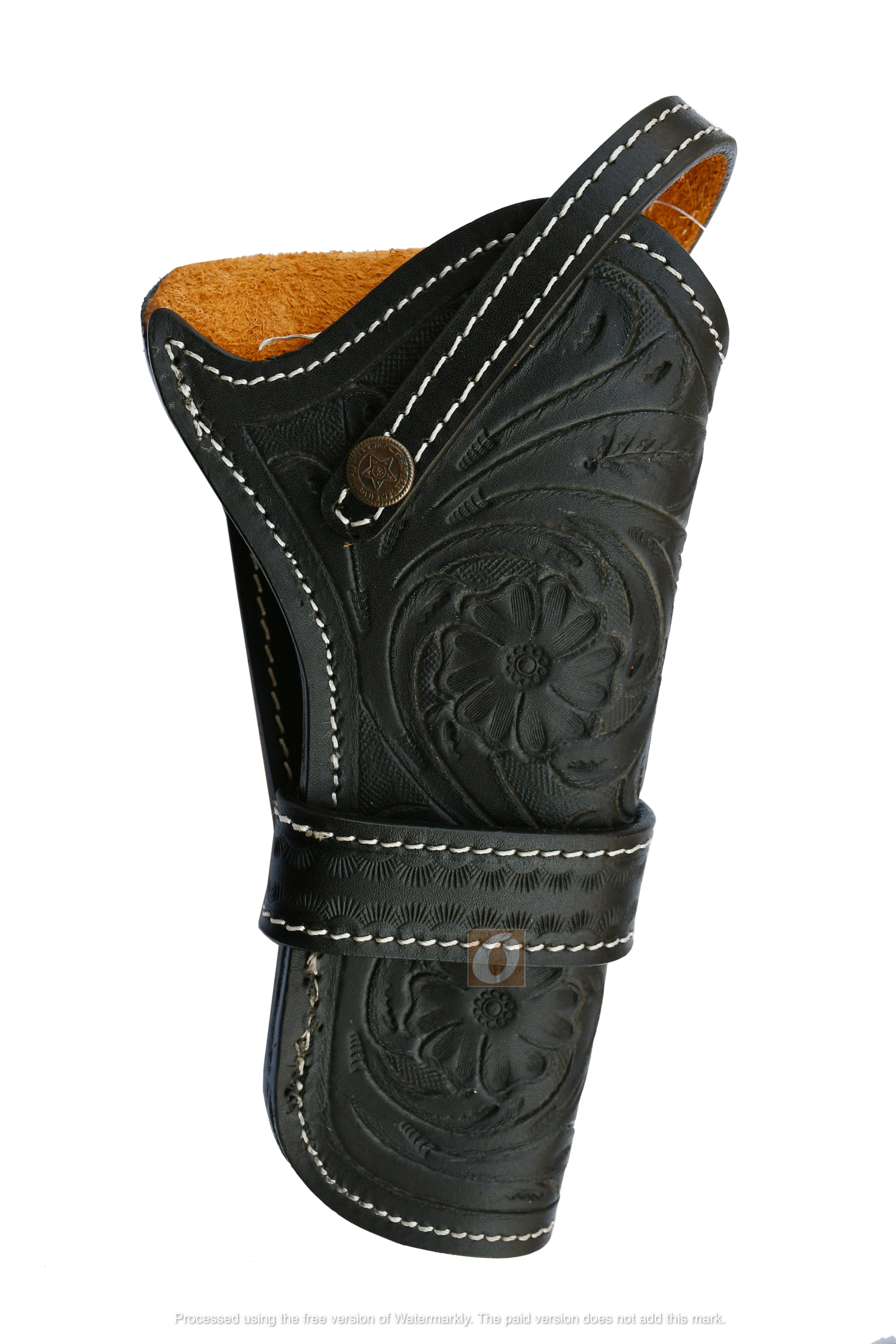 Leather Holster Western Pistol Cover Revolver Gun Holder Universal Fit Saddle Online Shop