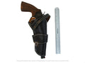 Holster für Pistole, langer Lauf, Pistole, Revolver, Uni Fit, Herz-Prägung, Leder