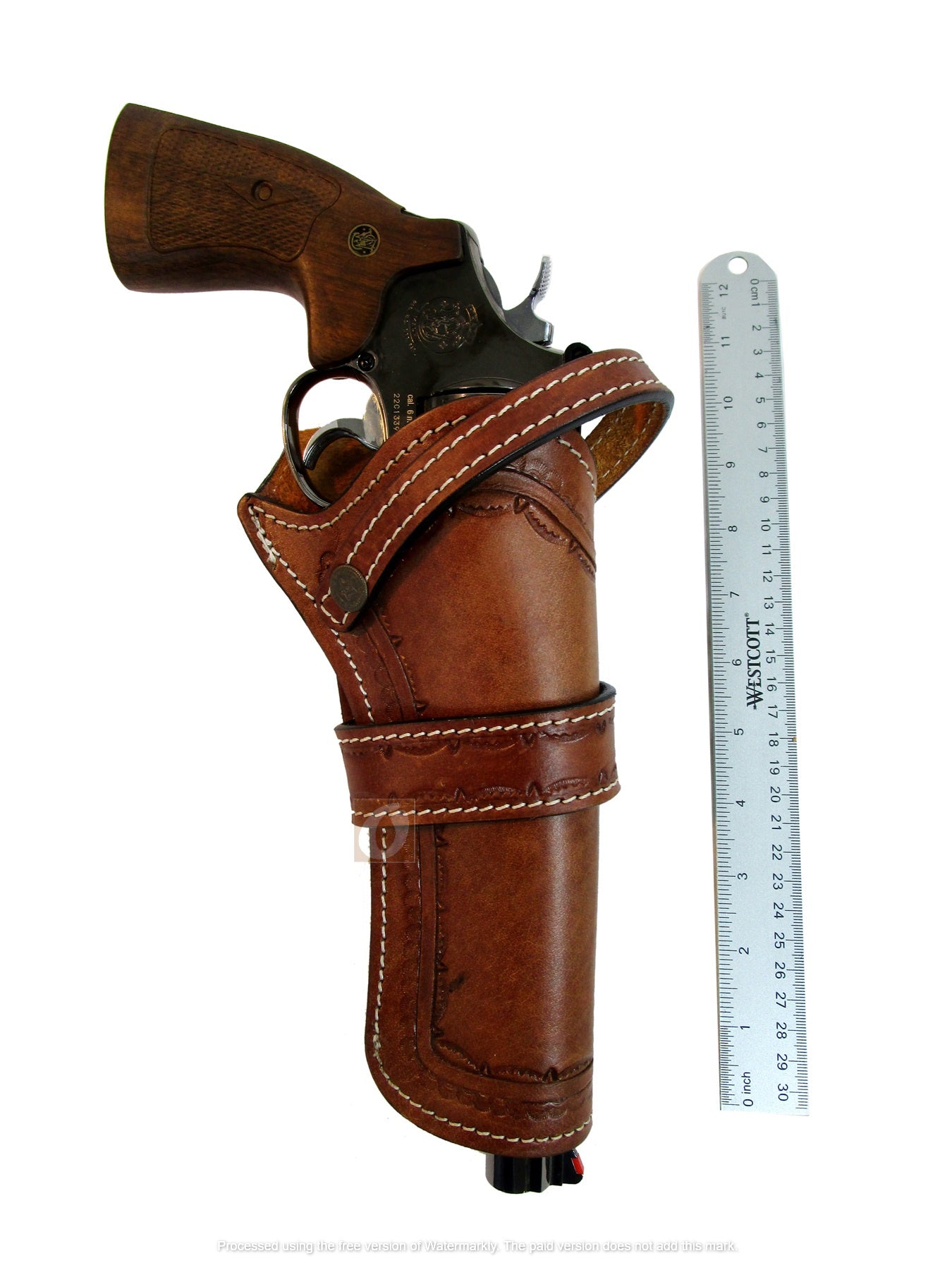 Western style holster. Heritage Rough Rider pistol. Genuine leather. Hand made, Hand Stitched. fashion