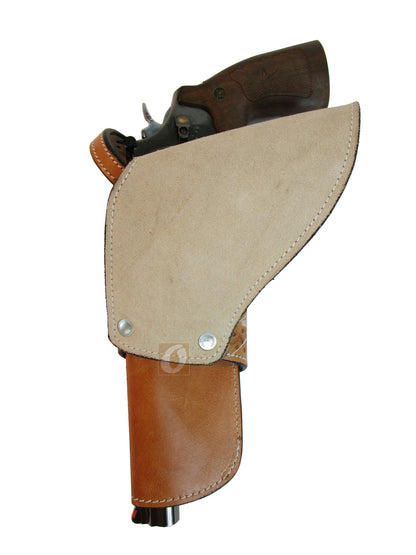 Cross Draw Holsters Western Shell Tooled Leather Long Barrel Fit