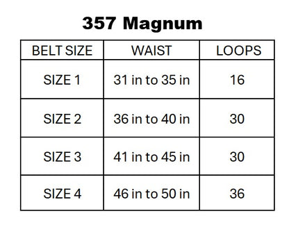 Leather Ammo Belt for 357 Magnum | Shooting & Hunting Cartridge Belts