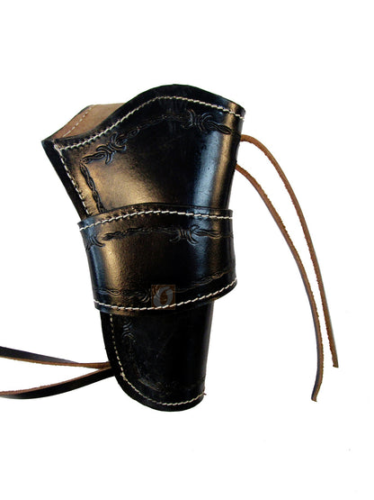 Western Holster for Gun Tooled Leather Single Action Long Barrel Fit