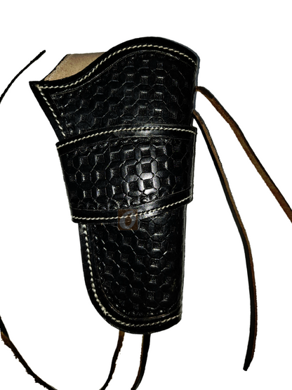 Western Holster for Gun Tooled Leather Single Action Long Barrel Fit