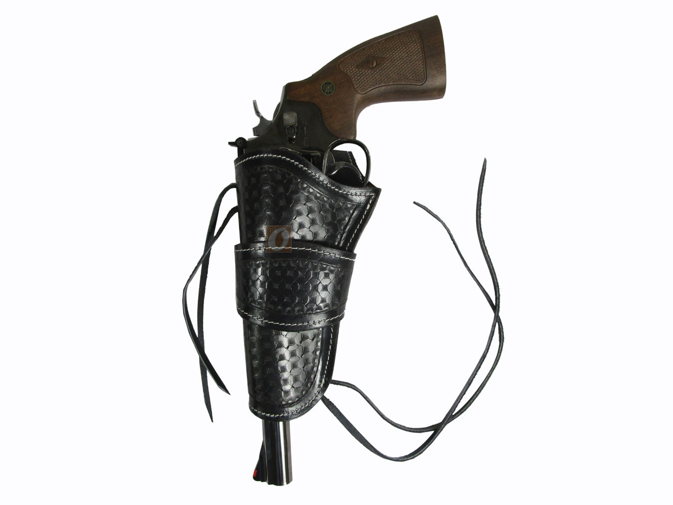 Western Holster for Gun Tooled Leather Single Action Long Barrel Fit