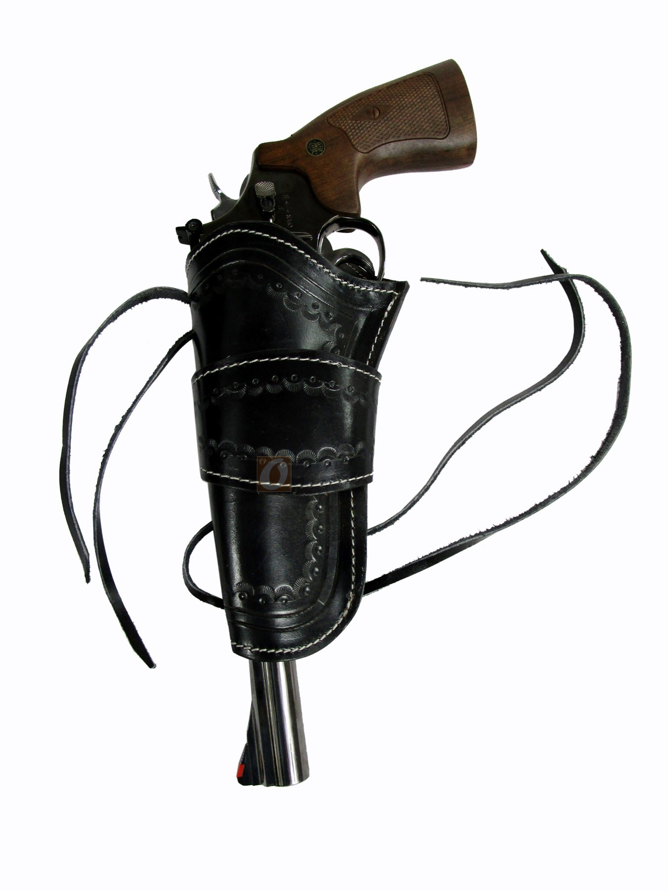 Lederholster für Pistole, Revolver, Western, universelle Passform, offener Boden