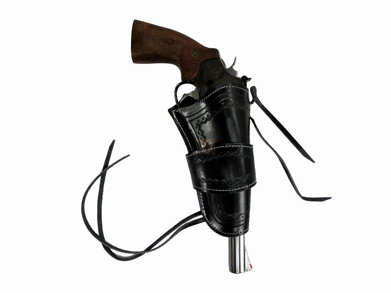 Western Holster for Gun Tooled Leather Single Action Long Barrel Fit