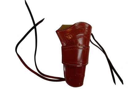 Western Holster for Gun Tooled Leather Single Action Long Barrel Fit