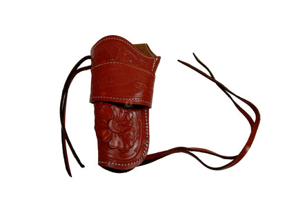 Western Holster for Gun Tooled Leather Single Action Long Barrel Fit