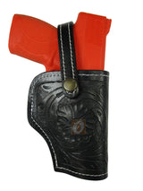 Leather Holster S&W M&P Shield 45 OWB Tooled Everyday Carry Tactical