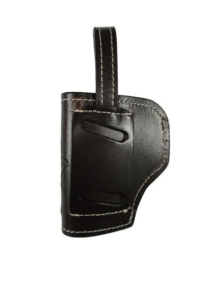 Funda de pistola de revólver de acción única de cuero labrado con púas de vaquero occidental