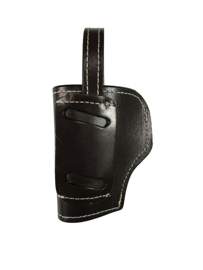 Funda de pistola de revólver de acción única de cuero labrado con púas de vaquero occidental