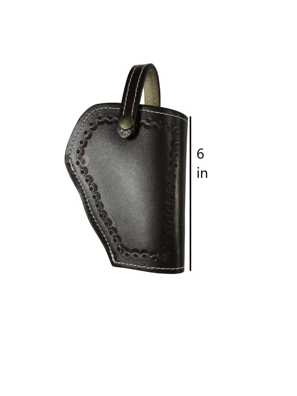 Leather Holster for Smith and Wesson Model 10 38 Special 4 Inch K Frame 3 Way Carry
