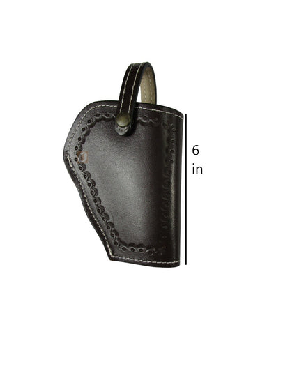 Leather Holster for Smith and Wesson Model 10 38 Special 4 Inch K Frame 3 Way Carry