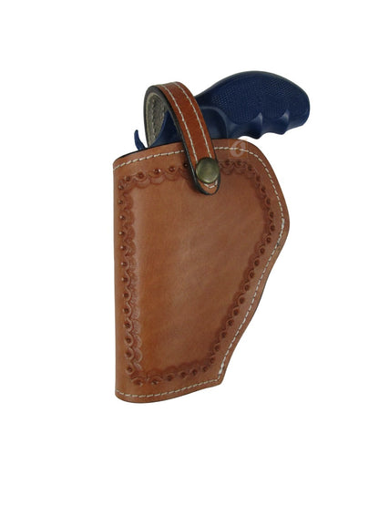 Leather Holster 357 Magnum Revolver OWB 3 Way Carry