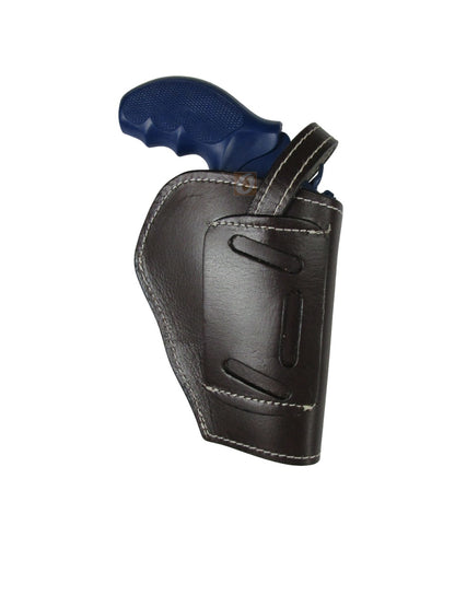 Leather Holster 357 Magnum Revolver OWB 3 Way Carry