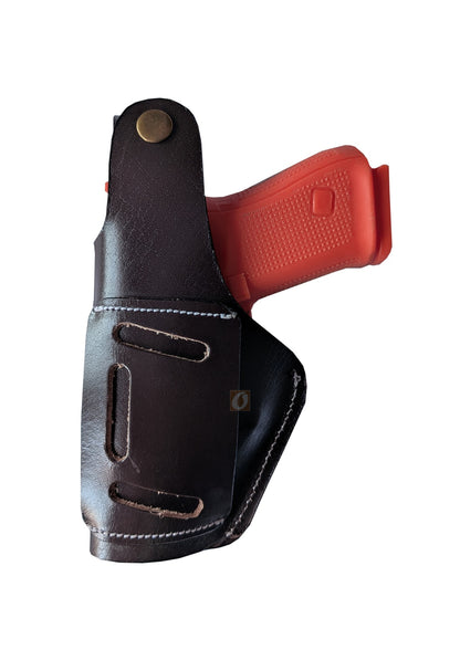 Leather Gun Holster Glock SIG Taurus Ruger Western Tooled 3 Way Carry