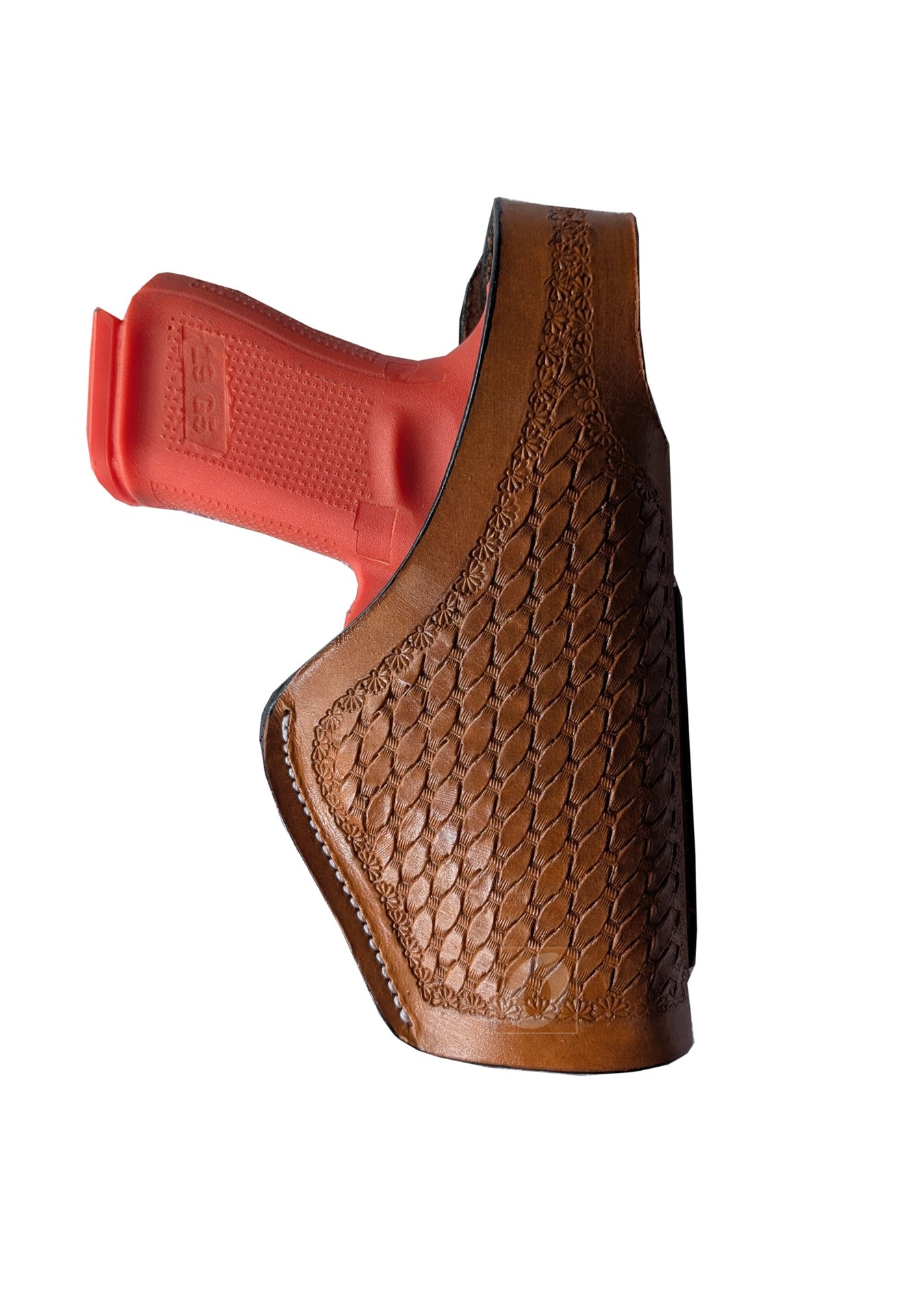 Leather Gun Holster Glock SIG Taurus Ruger Western Tooled 3 Way Carry