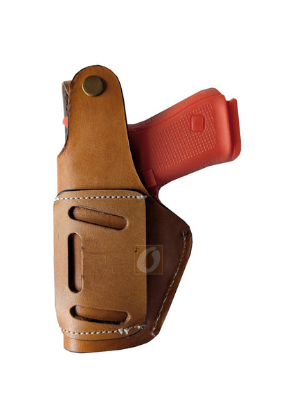 Leather Gun Holster Glock SIG Taurus Ruger Western Tooled 3 Way Carry