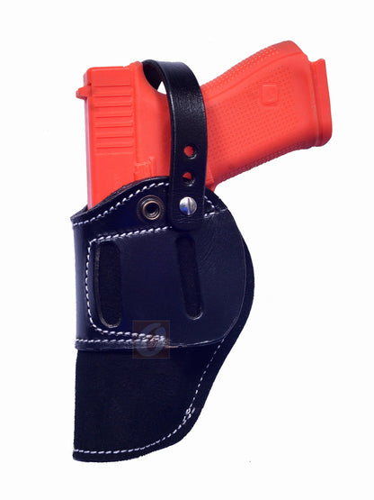 Leather Holster Glock S&W Taurus Soft Suede OWB Ambidextrous