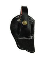 suede leather holster black color front view