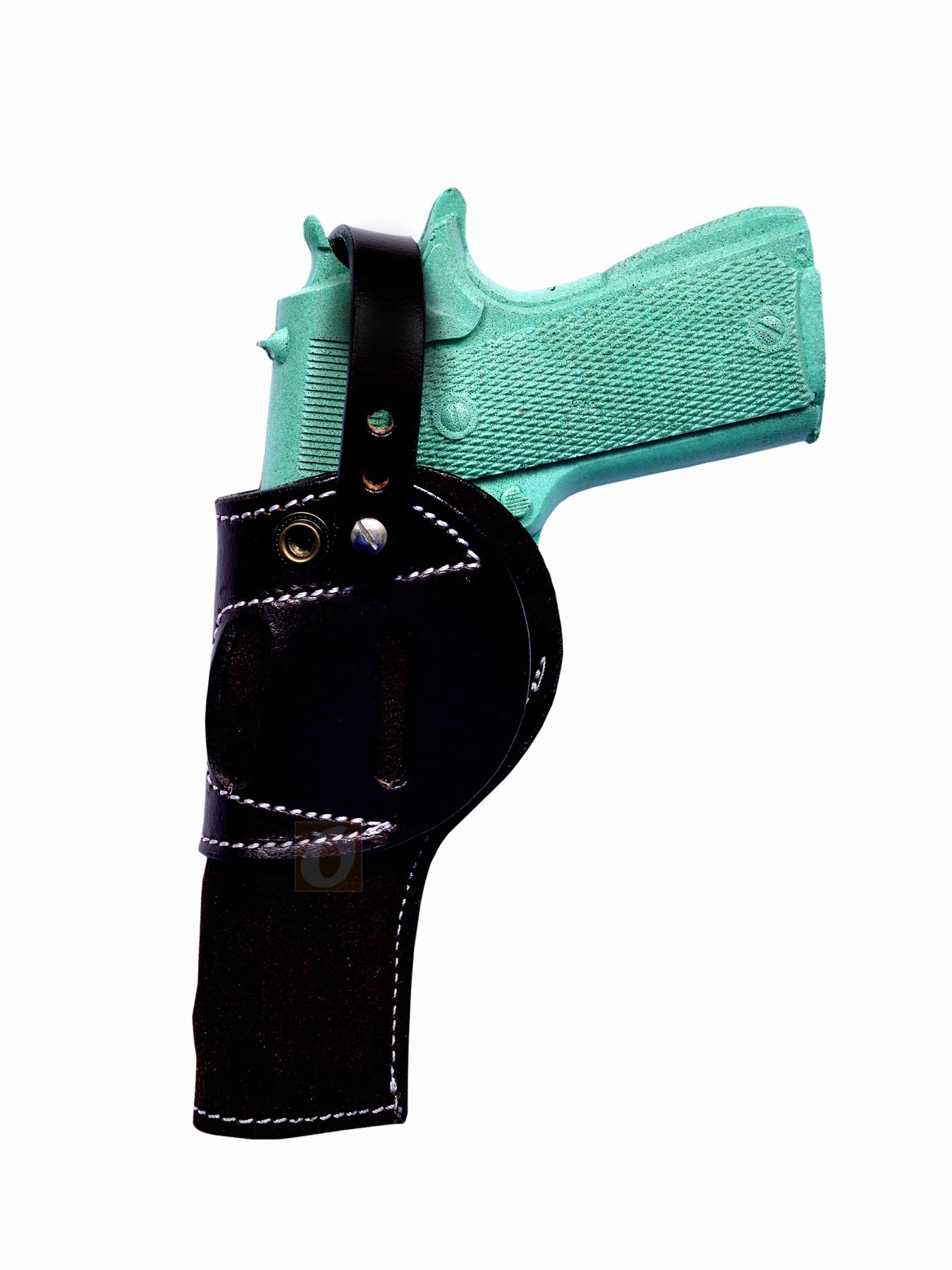 Leather Holster 1911 Soft Suede OWB Ambidextrous