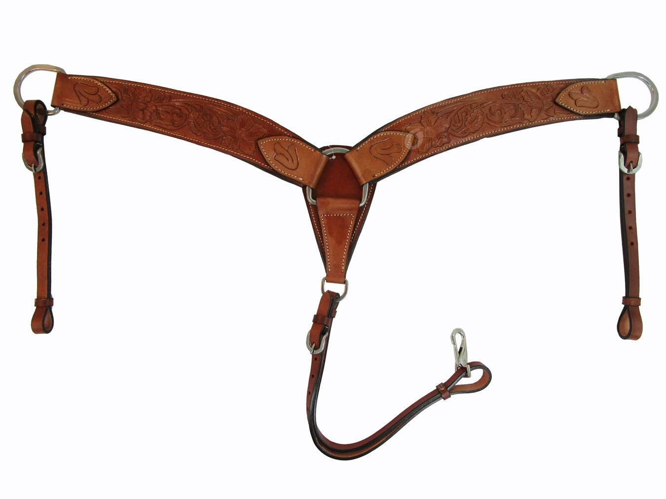 Western Breast Collar Barrel Racing Roping Horse Heavy Duty Leather