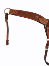 Western Brustgeschirr Barrel Racing Roping Pferd robustes Leder