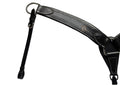 Western Breast Collar Black Tooled Leather Heavy Duty Horse Tack