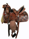 Western Show Barrel Saddle Pleasure Trail Cross Studded 15 16 17 18