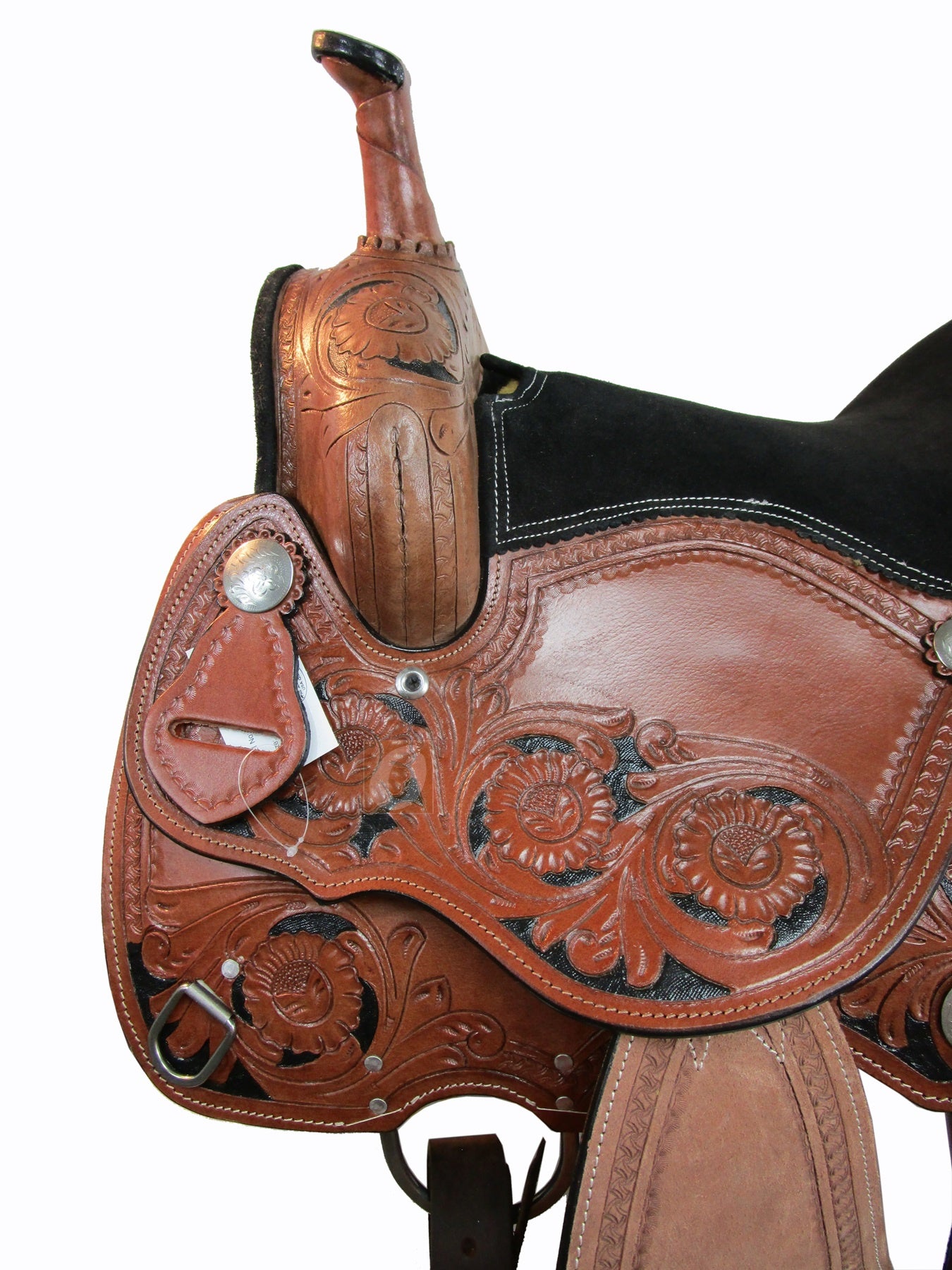 Western Show Barrel Saddle Pleasure Trail Cross Studded 15 16 17 18