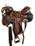 Trail Barrel Racing Western Saddle Horse Pleasure Leather Set 15 16 17