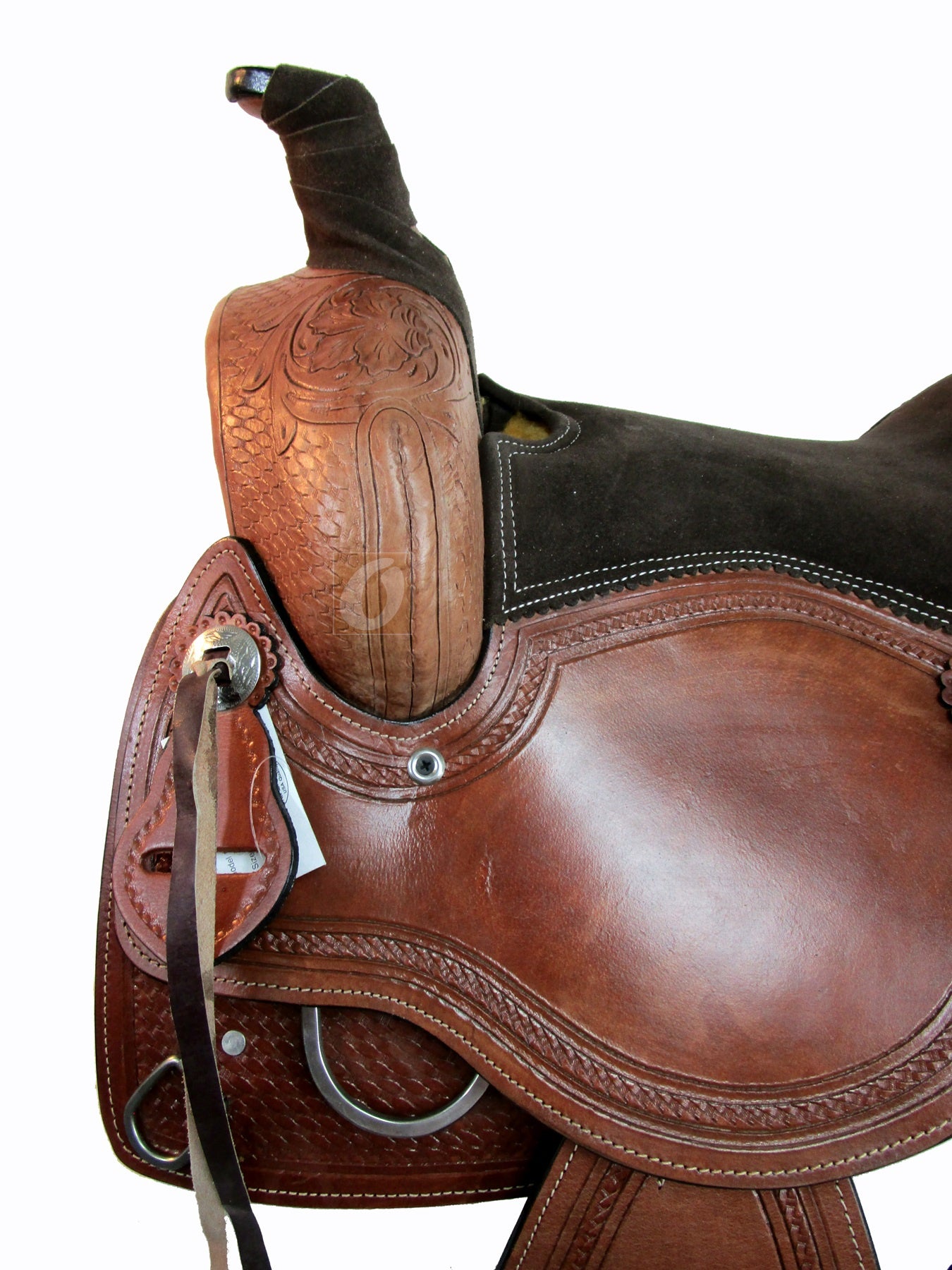 Western Saddle Roping Horse Pleasure Trail Leather Tack 15 16 17 18