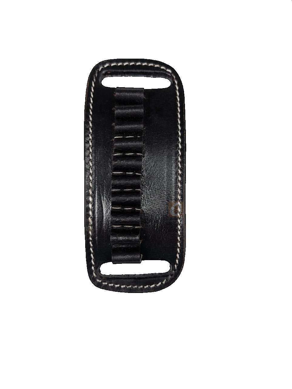 Leather Shotgun Ammo Holder for 12 Gauge Belt-Slide Carrier
